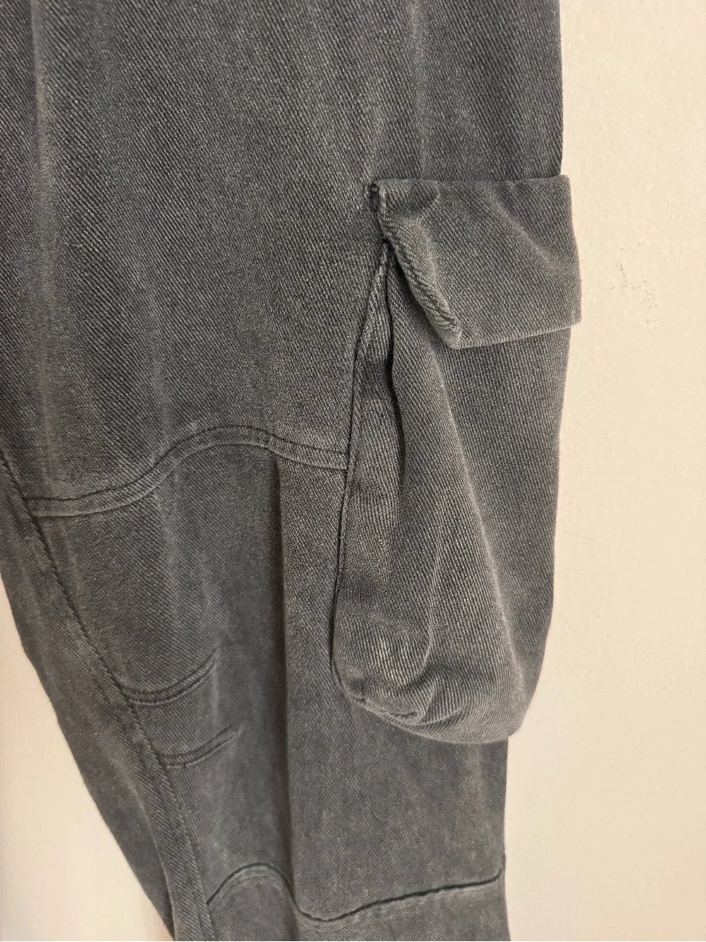 Manière De Voir Washed Black Cargo Utility Jogger Pants Streetwear Size M - Picture 10 of 16